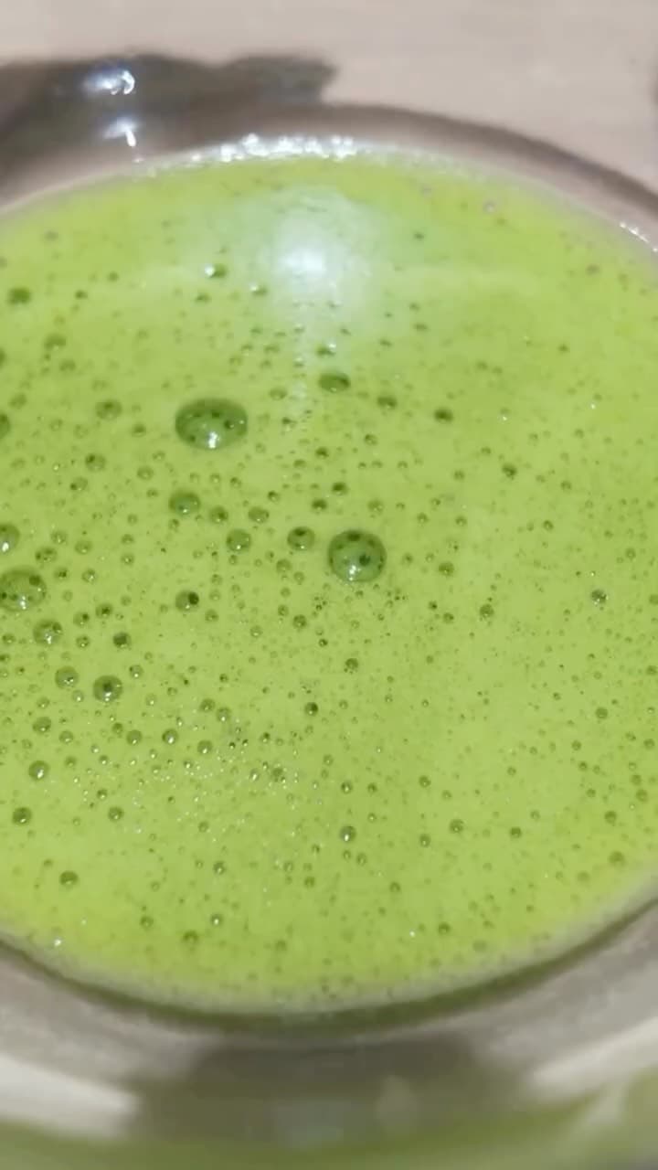 That moment when the foam becomes perfectly smooth.